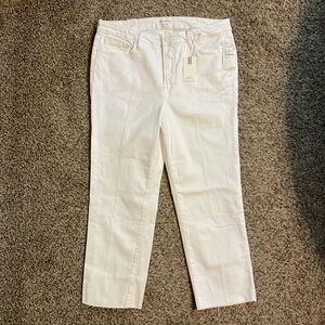 Good American Straight Leg Jeans in White